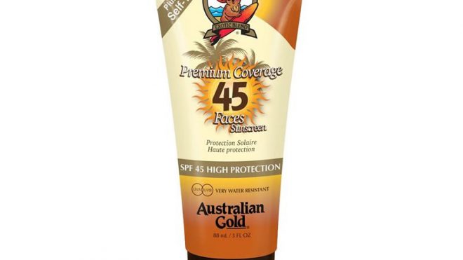 AUSTRALIAN GOLD SPF 45 PREMIUM COVERAGE BRONZER VISO